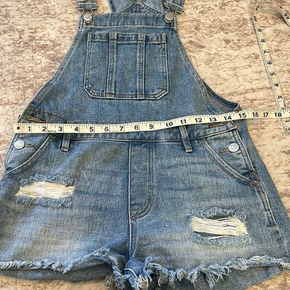 PAC Sun Denim Distressed Overalls XS - Picture 4 of 8